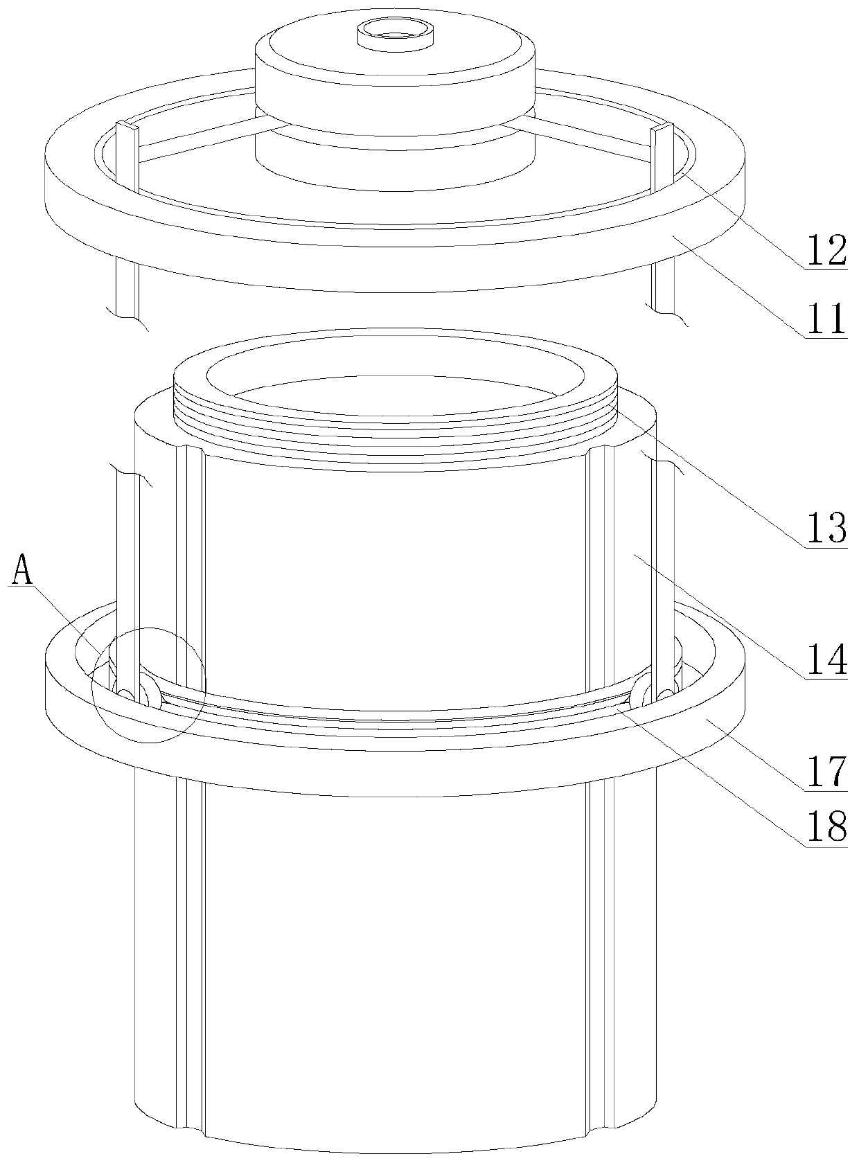 High-temperature and high-dust SCR denitrification apparatus for cement kiln