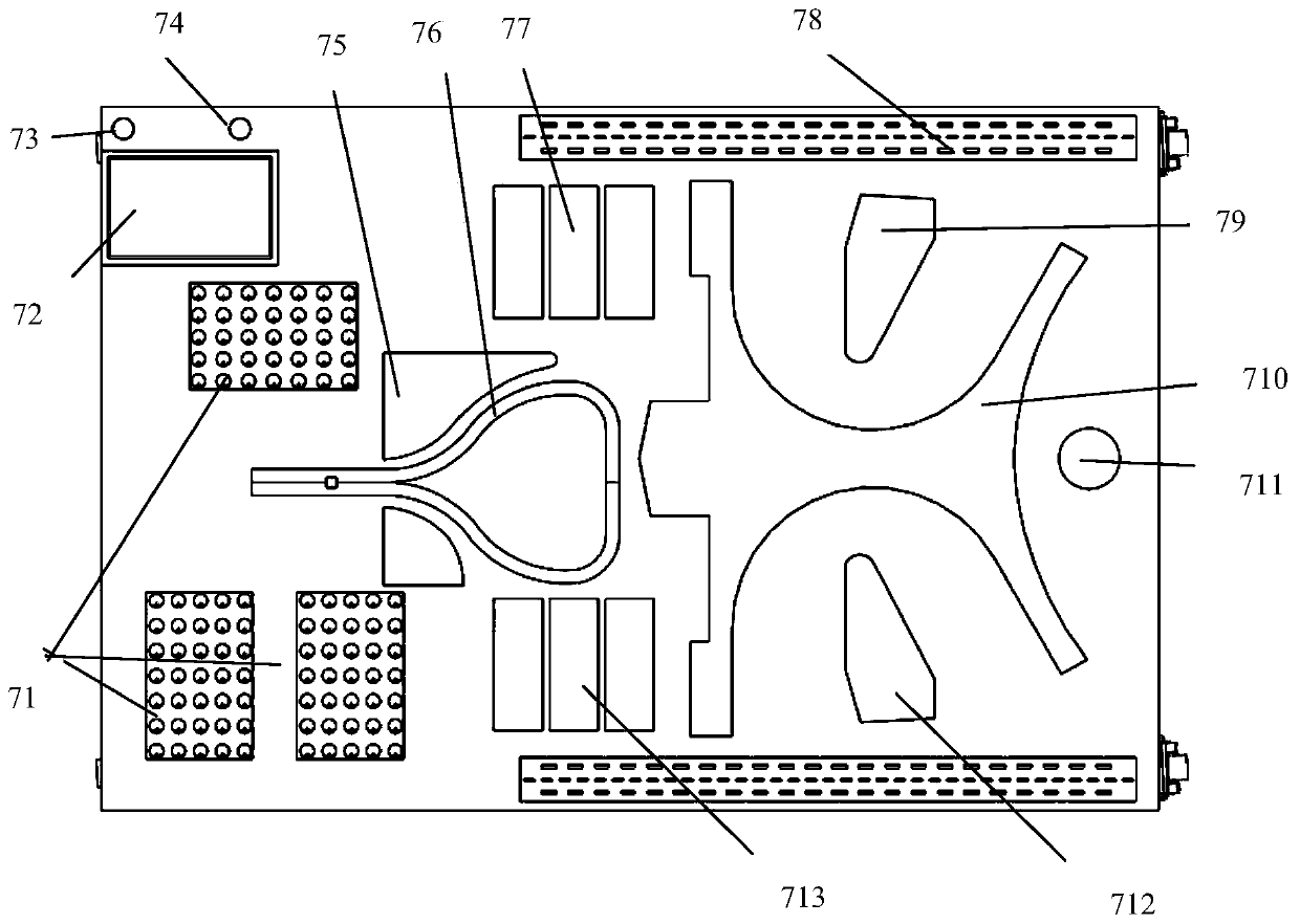 A simulation device for constant pressure control system of apron pipe network