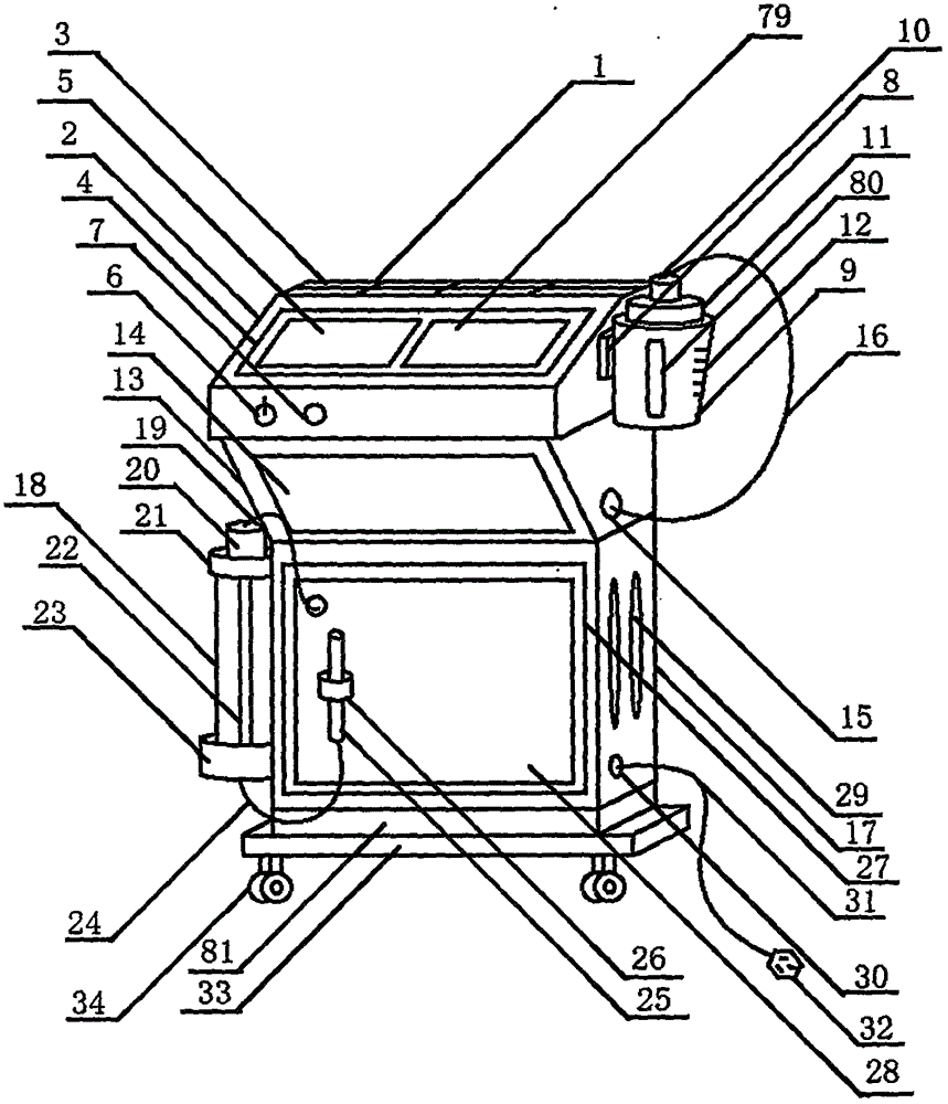 Ultrasonic-wave ozone atomization treatment device for gynecology