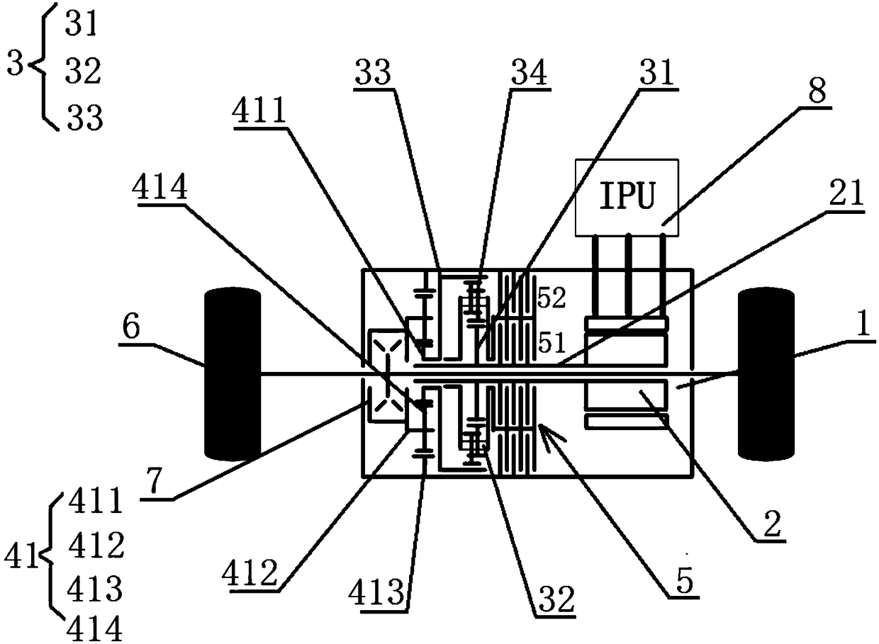 Pure electric vehicle and powertrain system