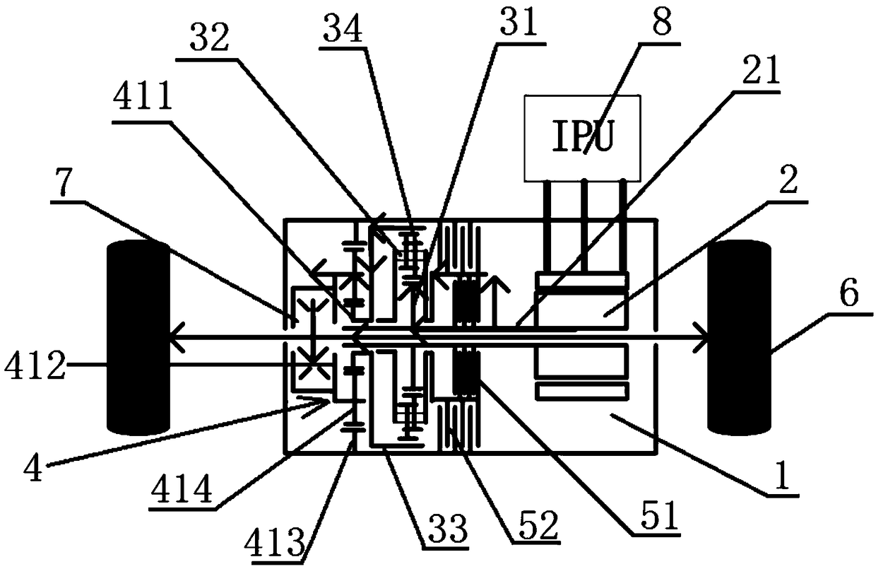 Pure electric vehicle and powertrain system