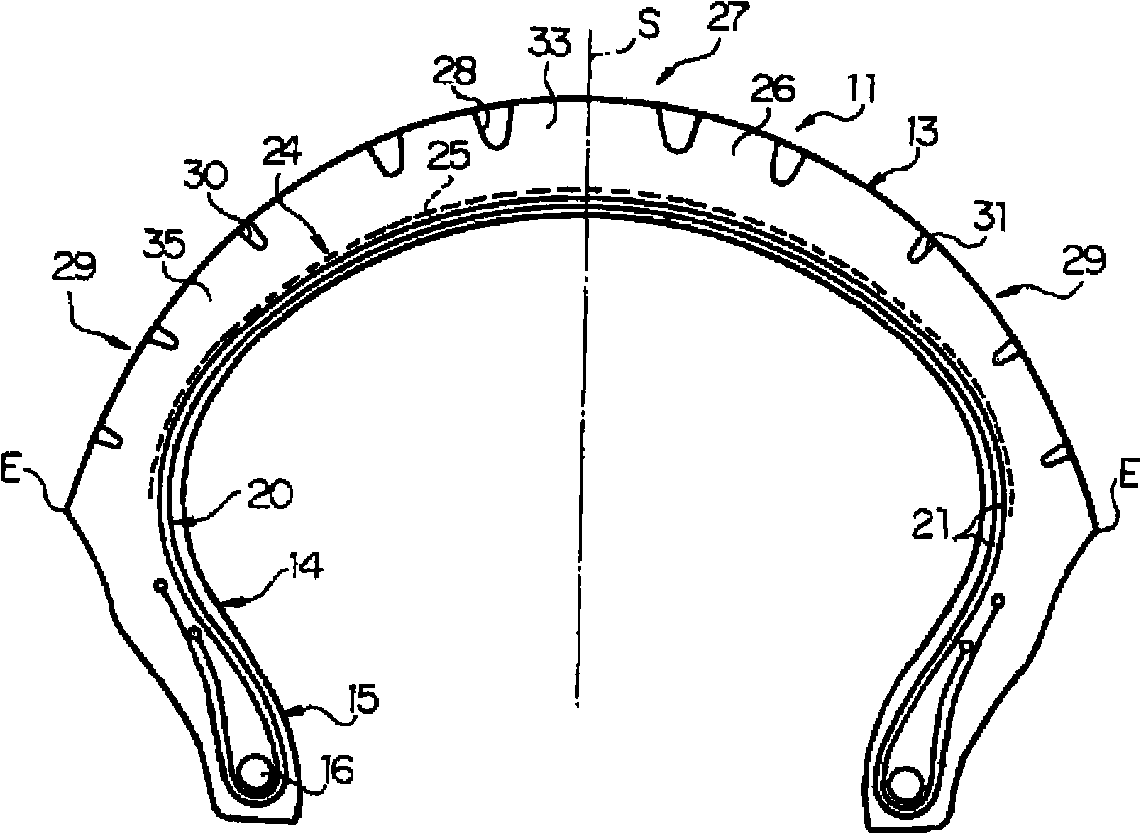 Pneumatic tire for bicycle