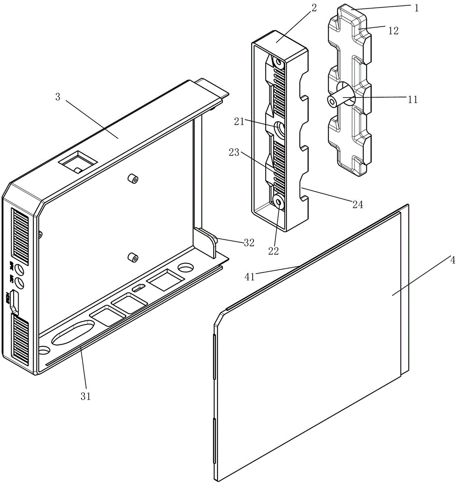 Base and cloud terminal device using same