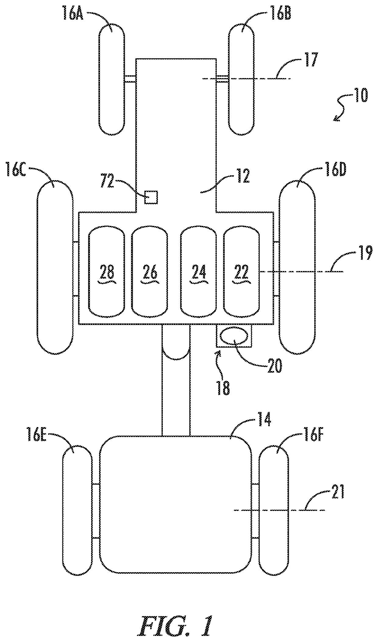 Air storage system for rapid tire inflation