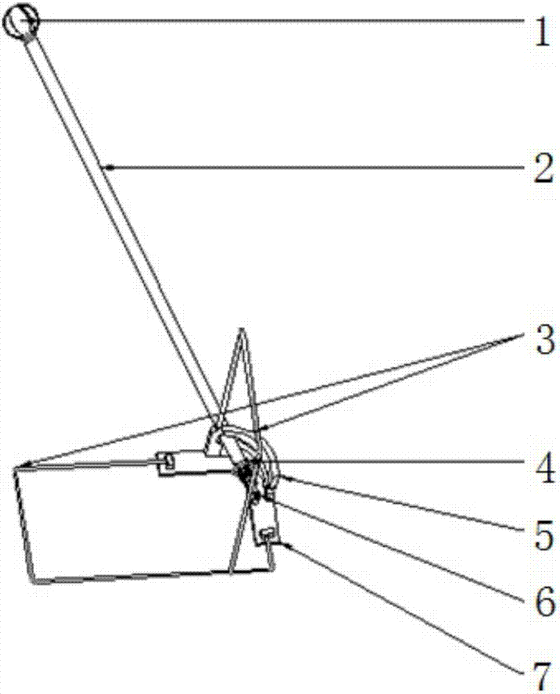 Auxiliary picking device for picking fruit aloft