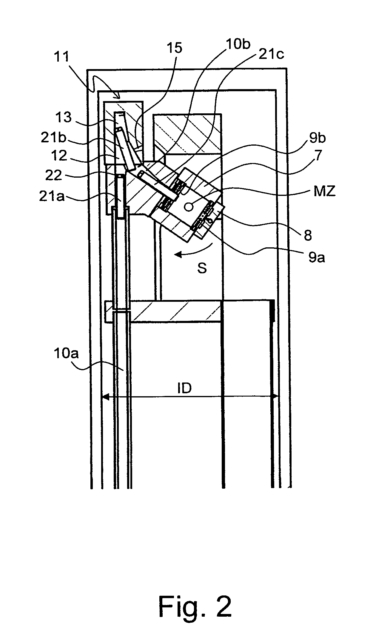 NMR-MAS probehead with integral transport conduit for an MAS-rotor