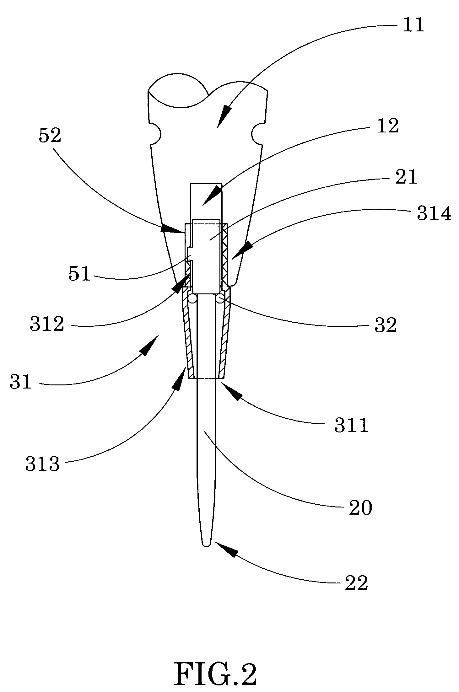 Dart with dual action arrangement