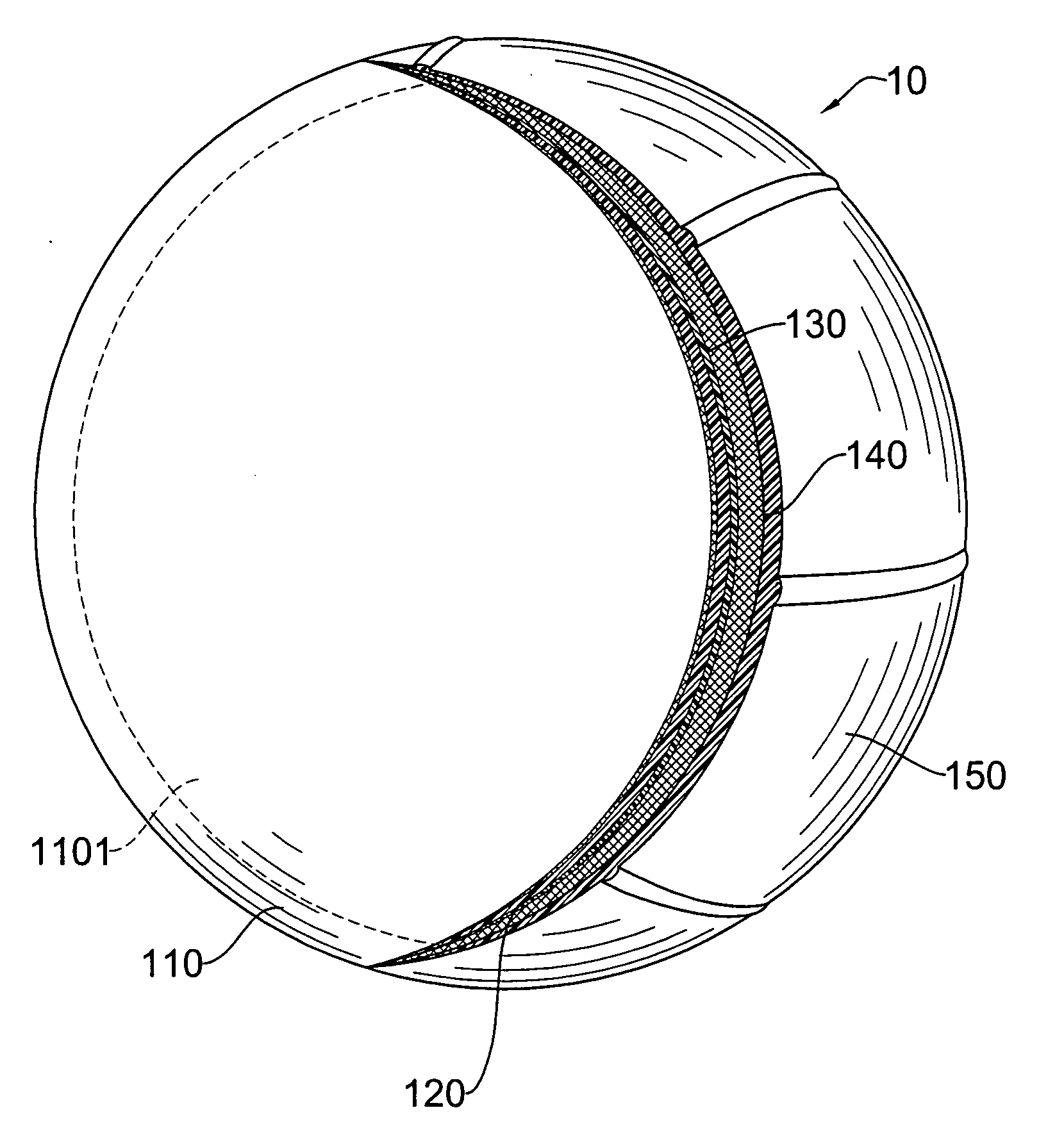 Airtight ball and a method of fabricating the airtight ball