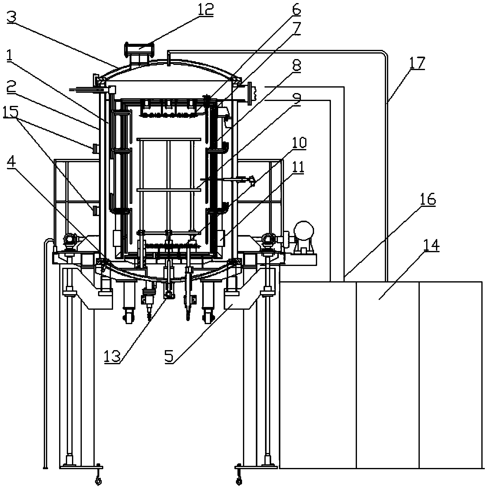 High temperature hydrogen sintering furnace