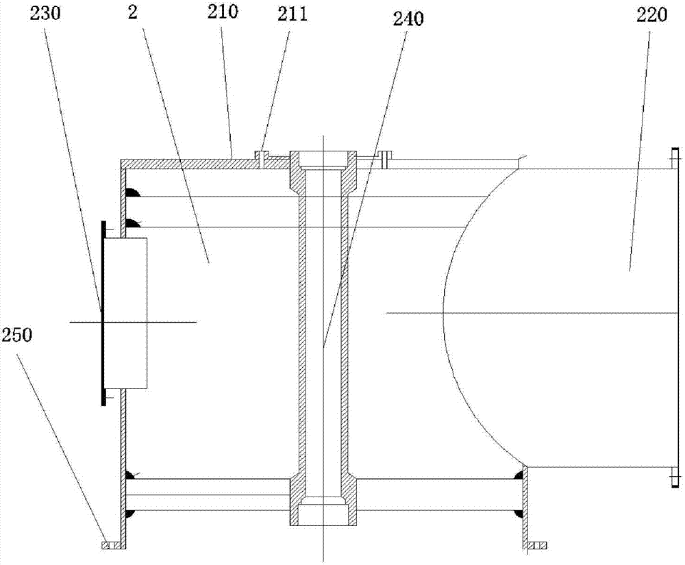 Separation device for powder particle materials