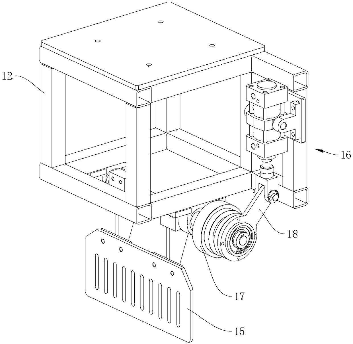 Clutch type disassembling mechanism, device and method, and conveying system