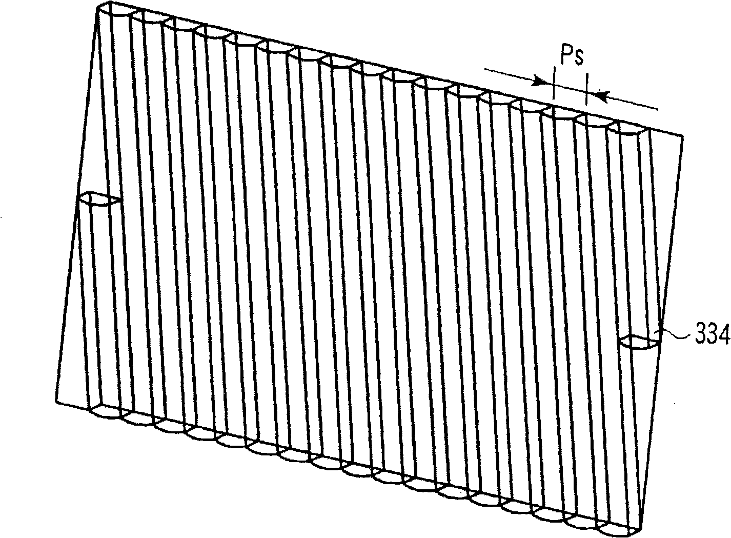 Three-dimensional image display device, method for displaying three-dimensional image, and structure of three-dimensional image data