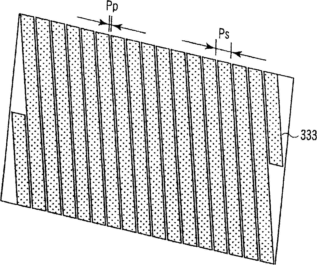 Three-dimensional image display device, method for displaying three-dimensional image, and structure of three-dimensional image data