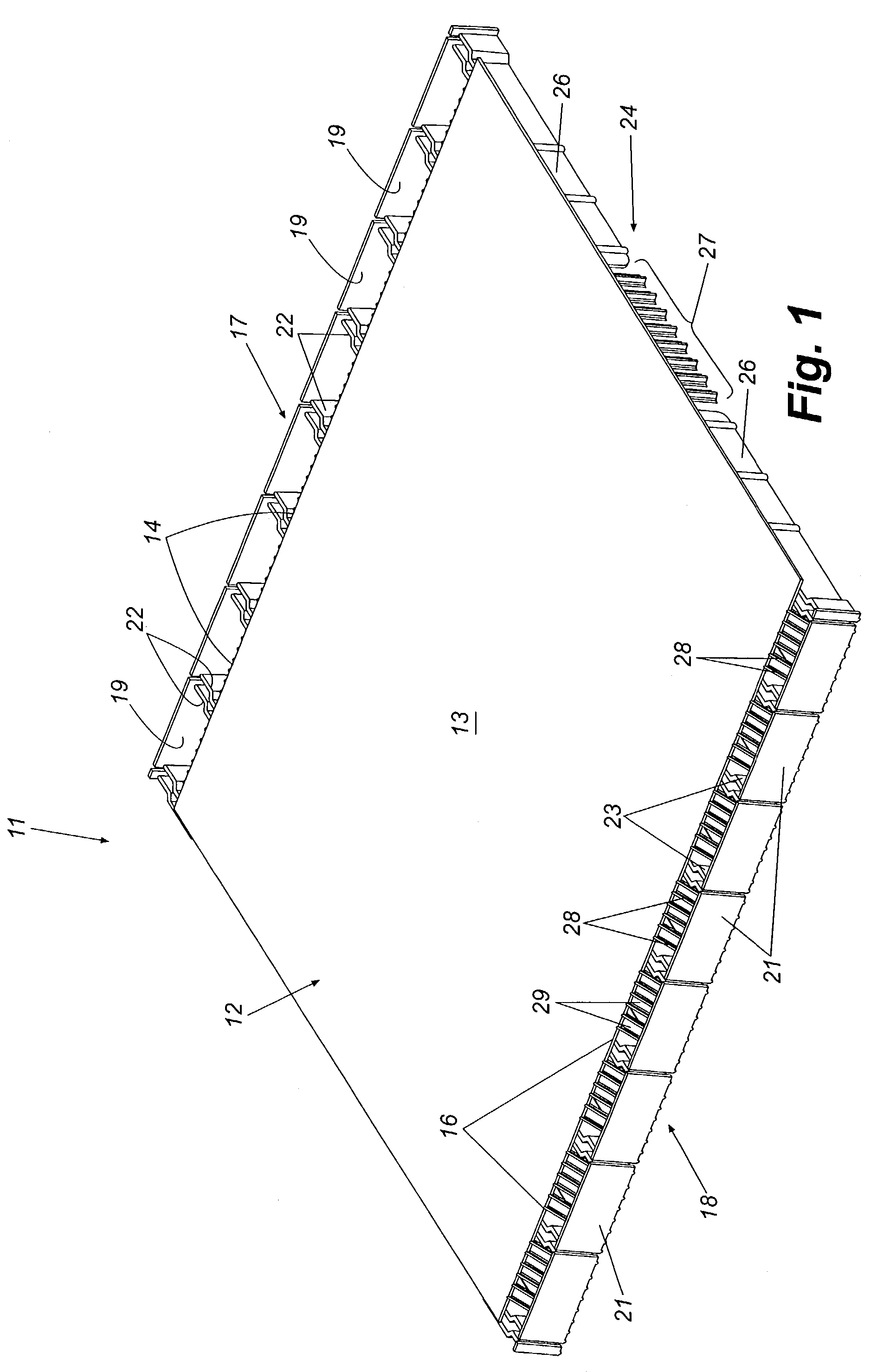 Manually separable ridge vent