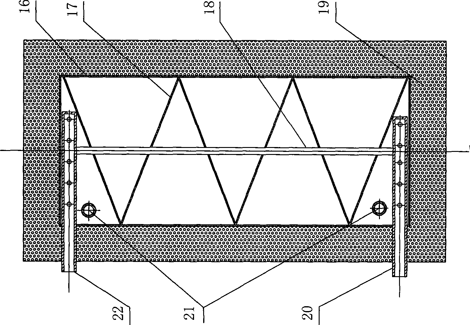 Spiral plate type bearing water tank