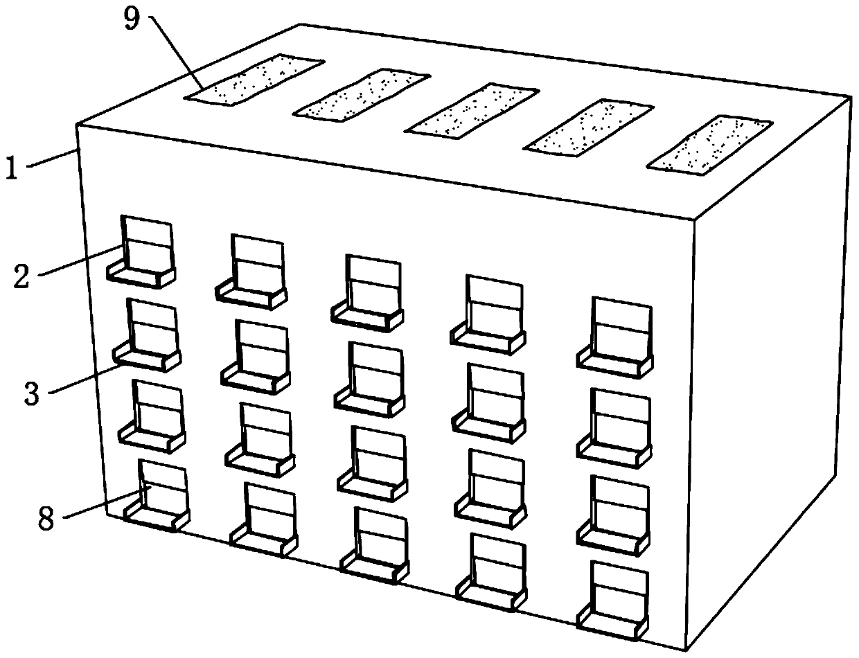 Portable storage device for taking and placing electronic components