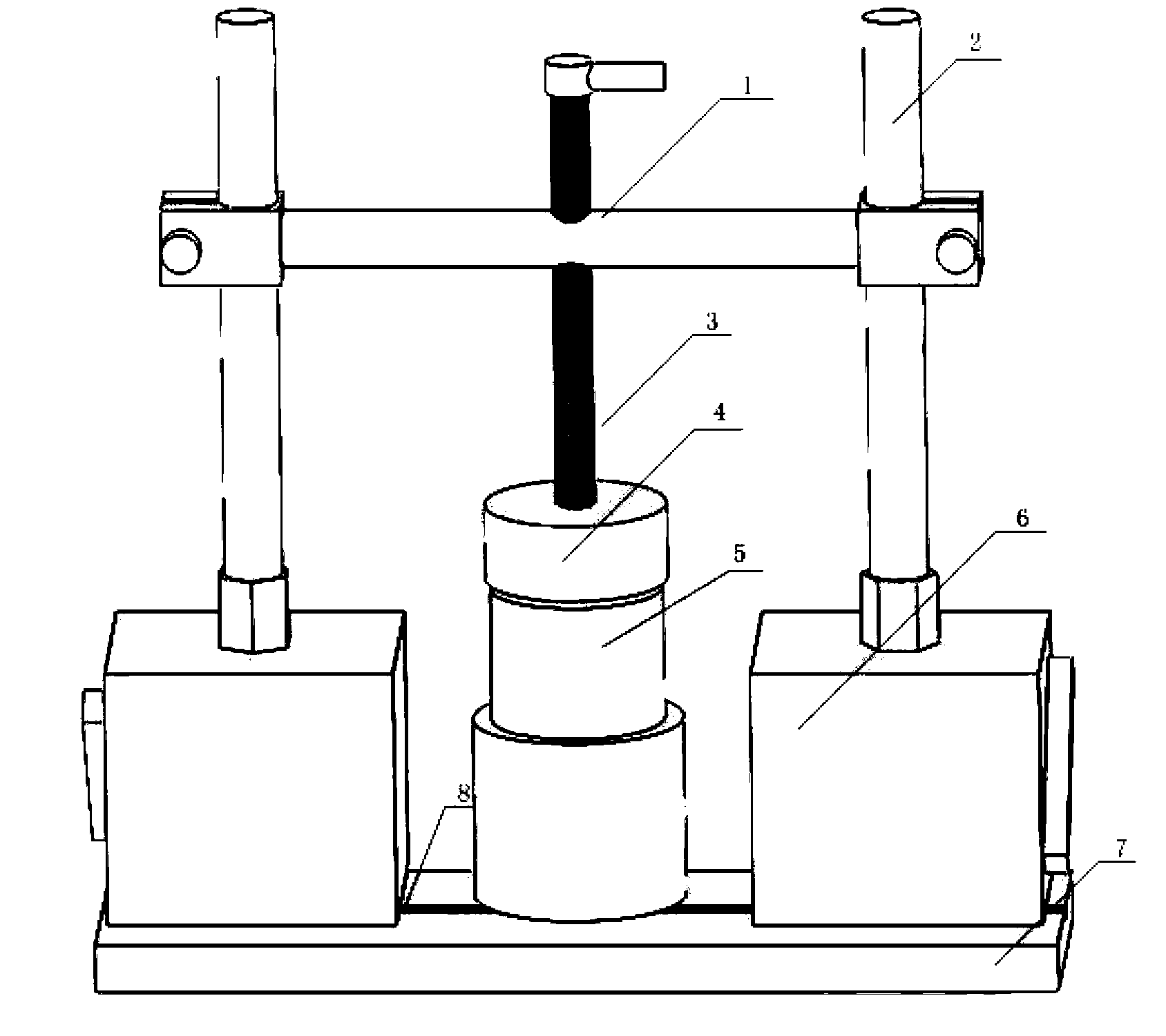 Multi-path high-energy ultrasonic field treatment device for regulating and controlling welding residual stress