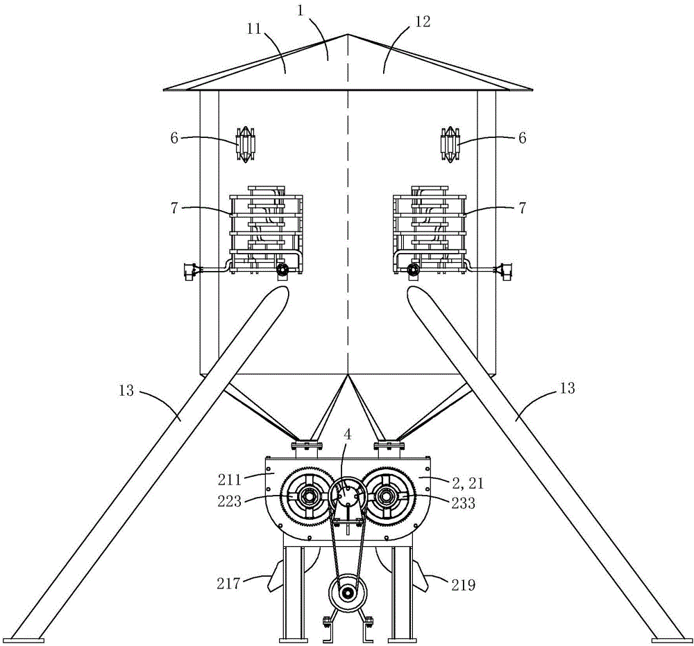 Self-unloading logistics warehouse with ventilation and heat exchange system