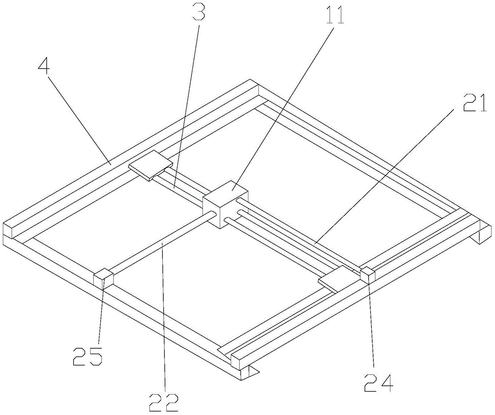 Sprinkling nozzle movement mechanism of 3D printer