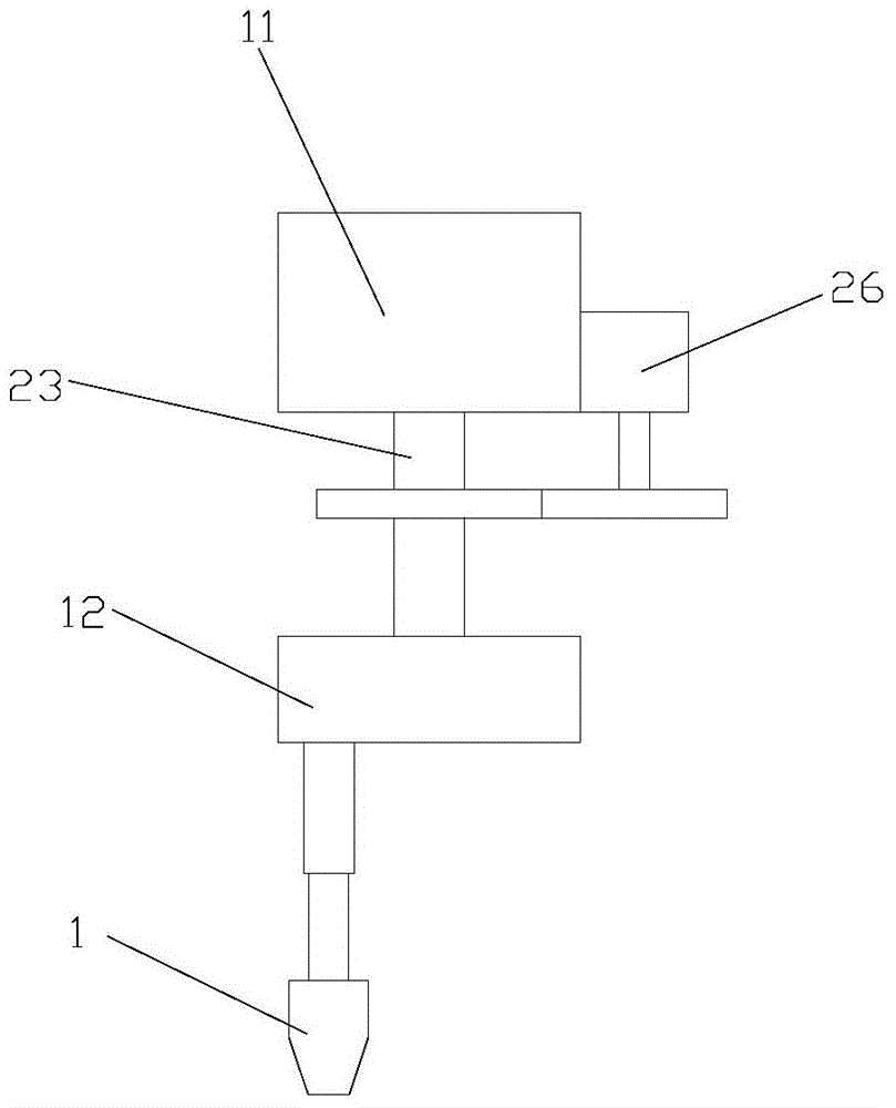 Sprinkling nozzle movement mechanism of 3D printer