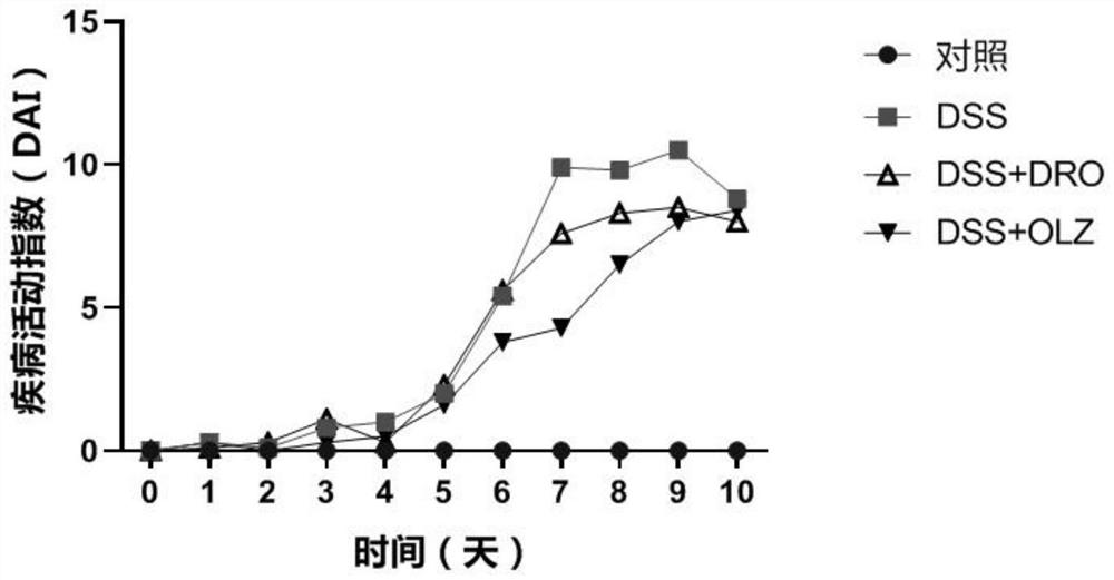 Application of dronedarone to preparation of medicine for preventing and treating colitis