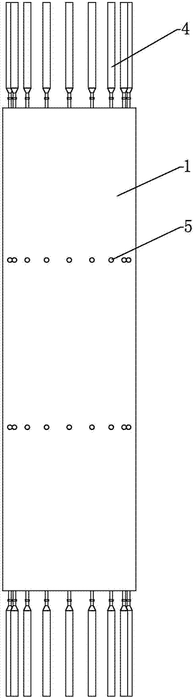 Large compound radiant heating rod and preparation method thereof