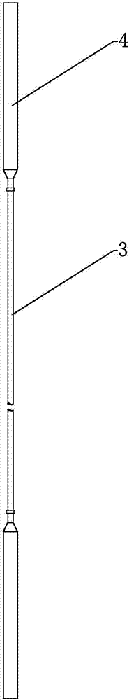 Large compound radiant heating rod and preparation method thereof