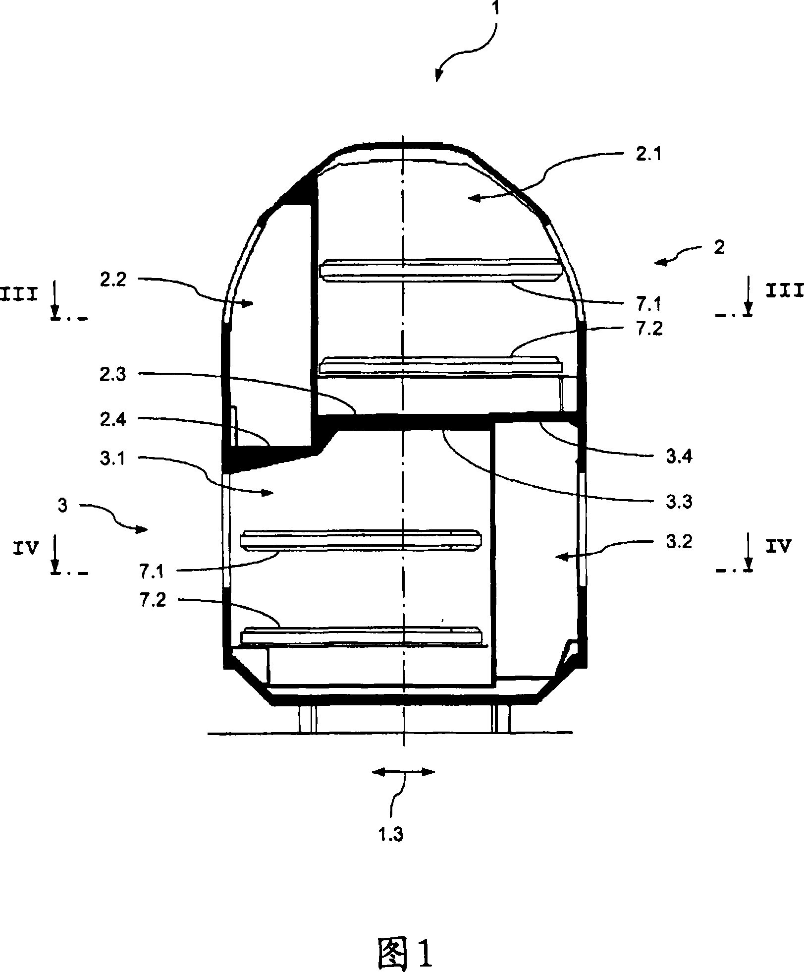 Double-deck railway vehicle