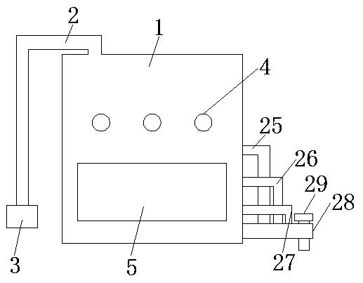 A kind of sewage processor with self-control splitting water channel