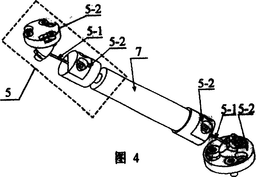 High precision flexible parallel robot with six degreed of freedom and large travel