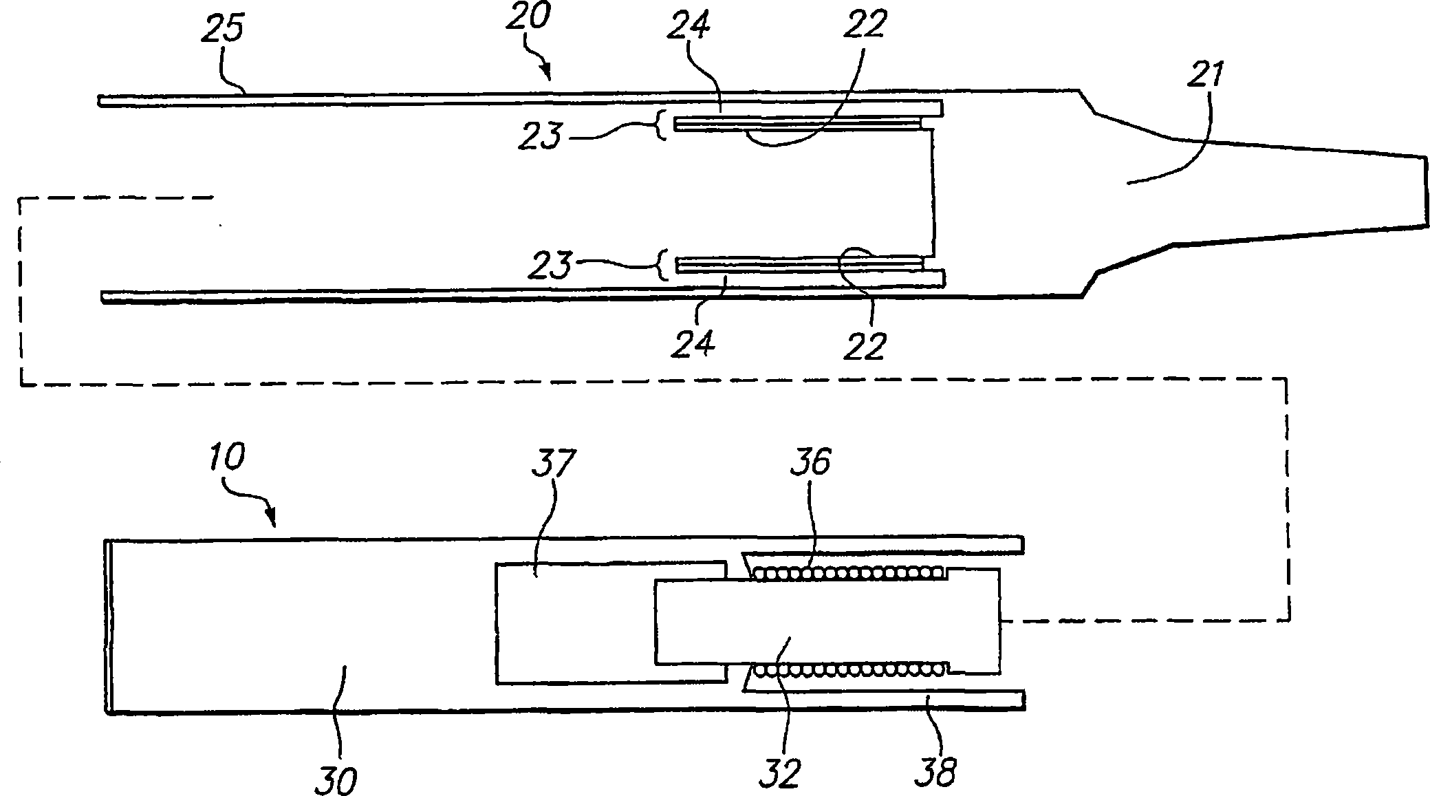 Temperature self-regulating soldering iron with removable tip