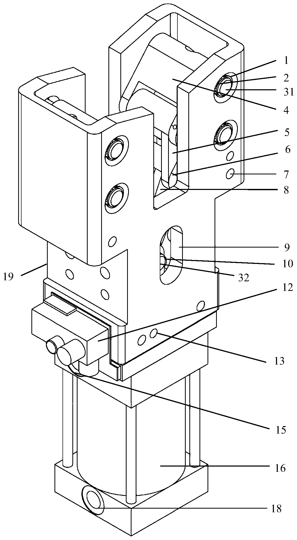 An alignment robot gripper for shearing plates