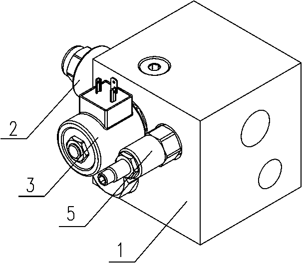 Control valve block special for tractor hydraulic suspension