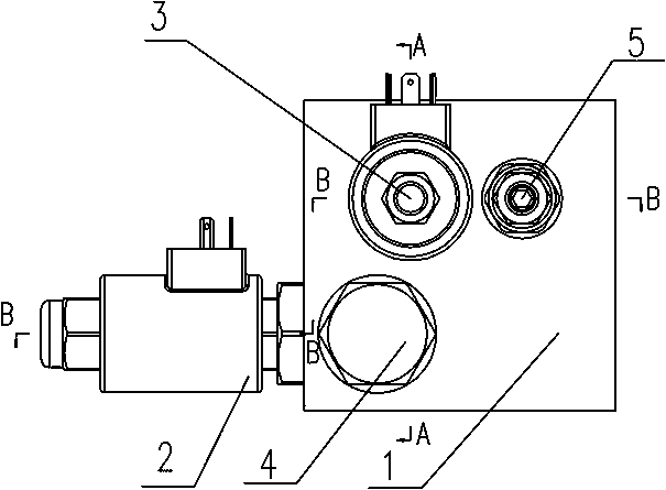 Control valve block special for tractor hydraulic suspension