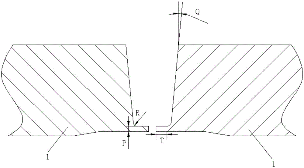 Method for welding main steam or main water supply pipeline of nuclear island in nuclear power plant