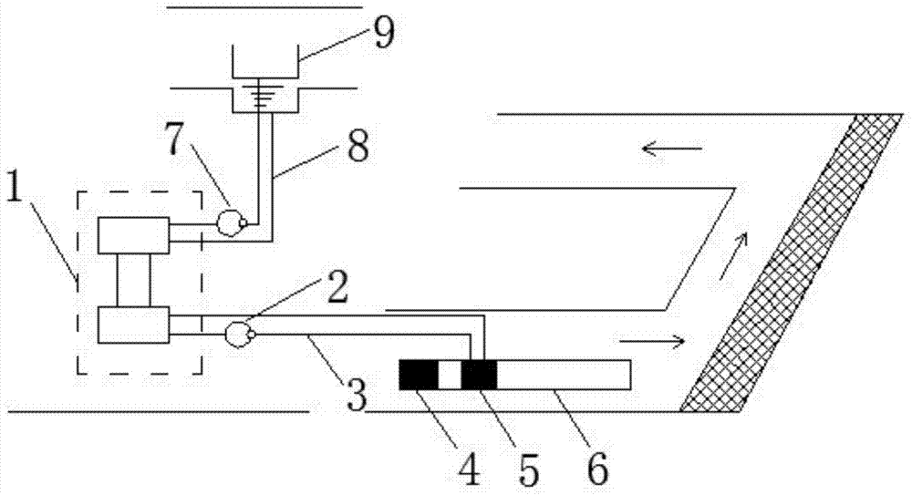 Phase change cooling research method of filling body in high-temperature deep well