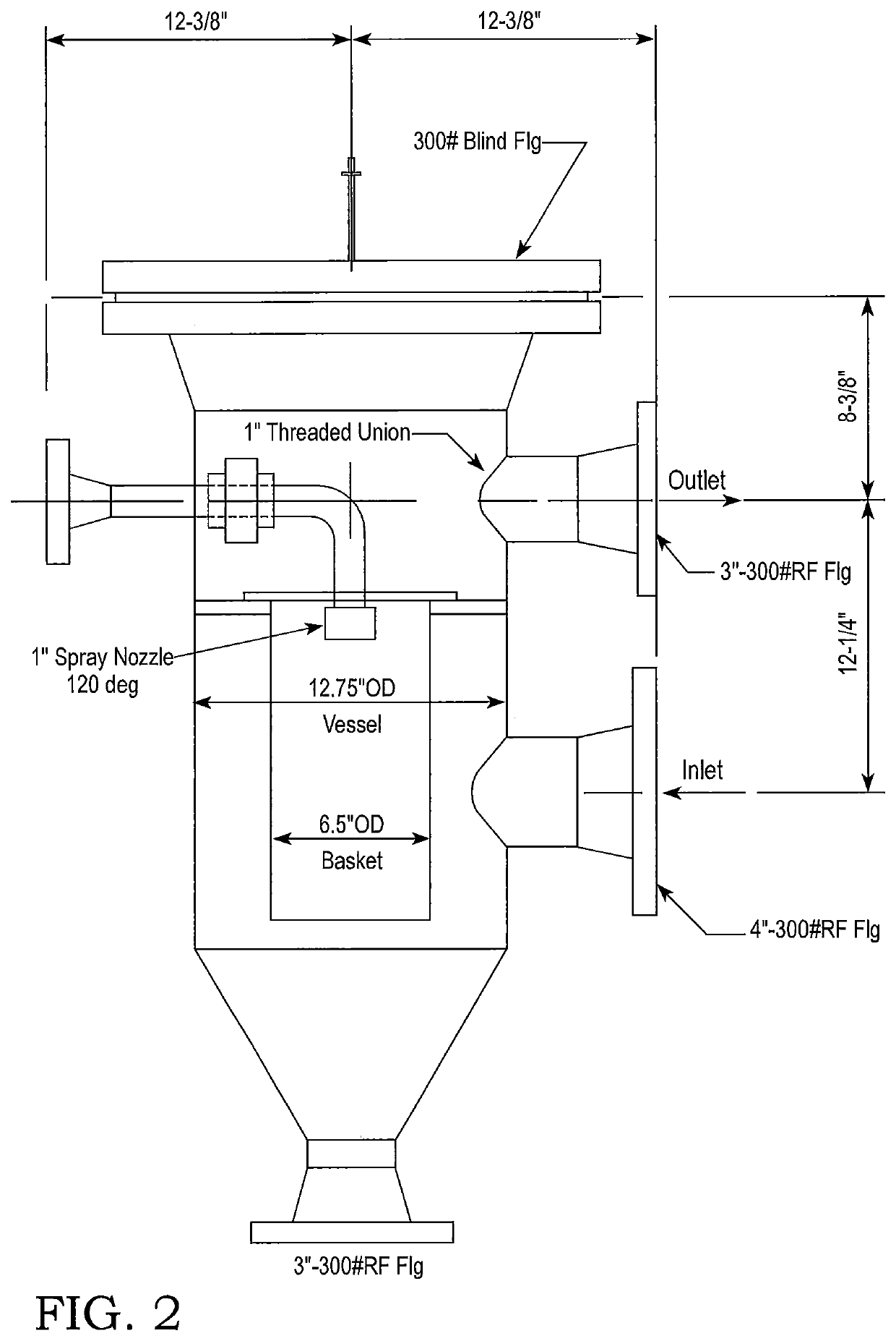 Process for the continual inline filtration of a process stream