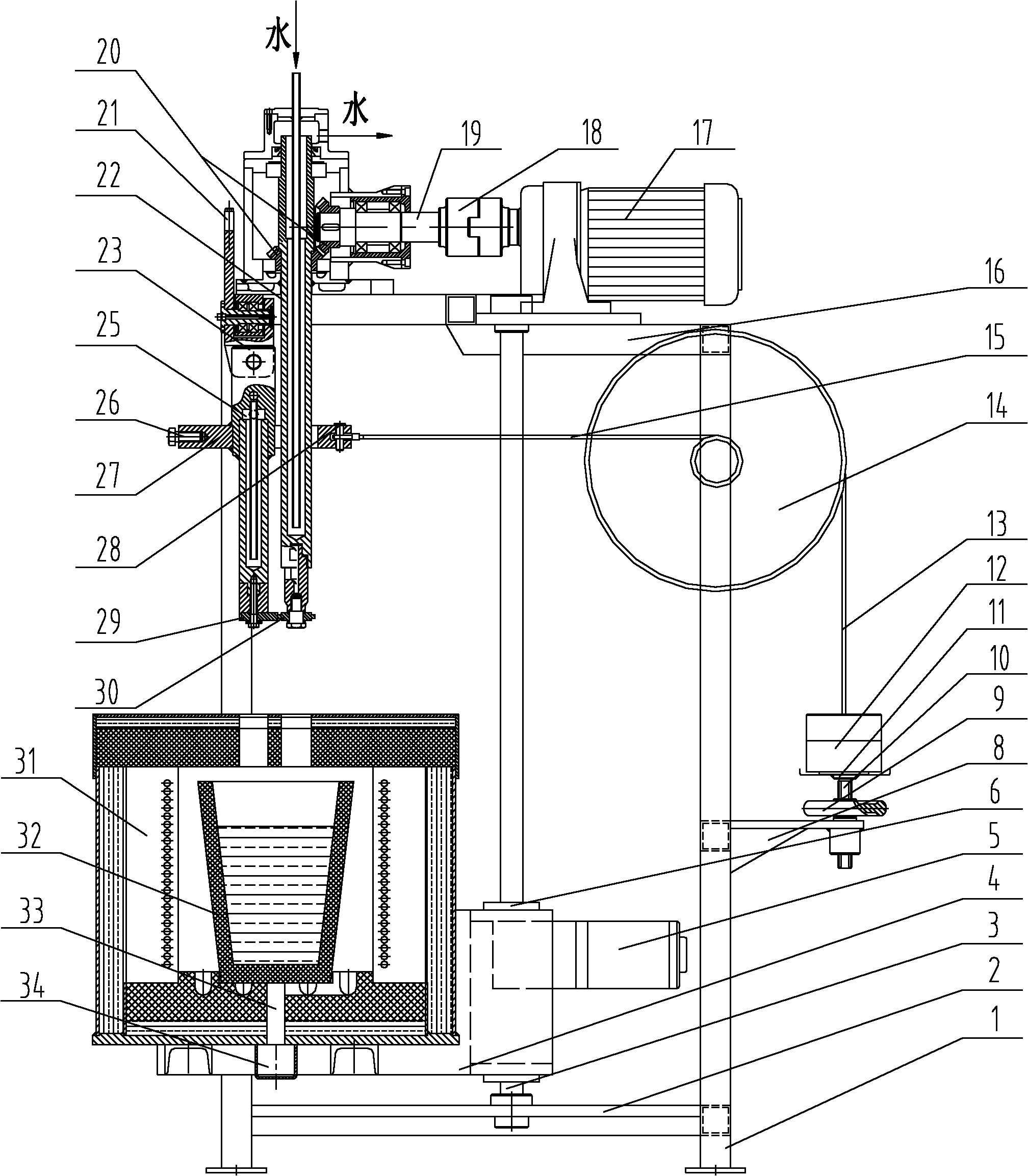 Weight loading ring-piece type corrosive wear tester