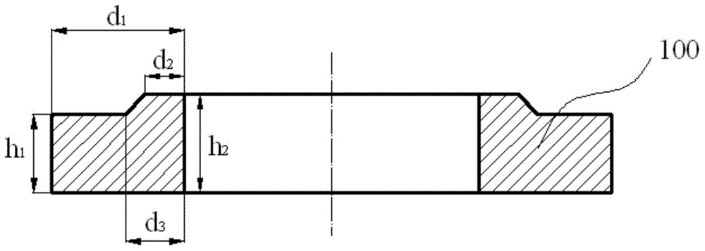 Roll forming method for stainless steel thick-wall ring forged piece