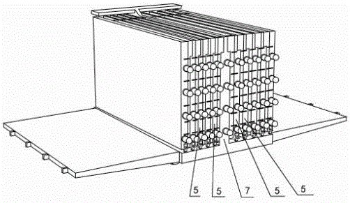 Battery mold for large prefabricated composite wallboard