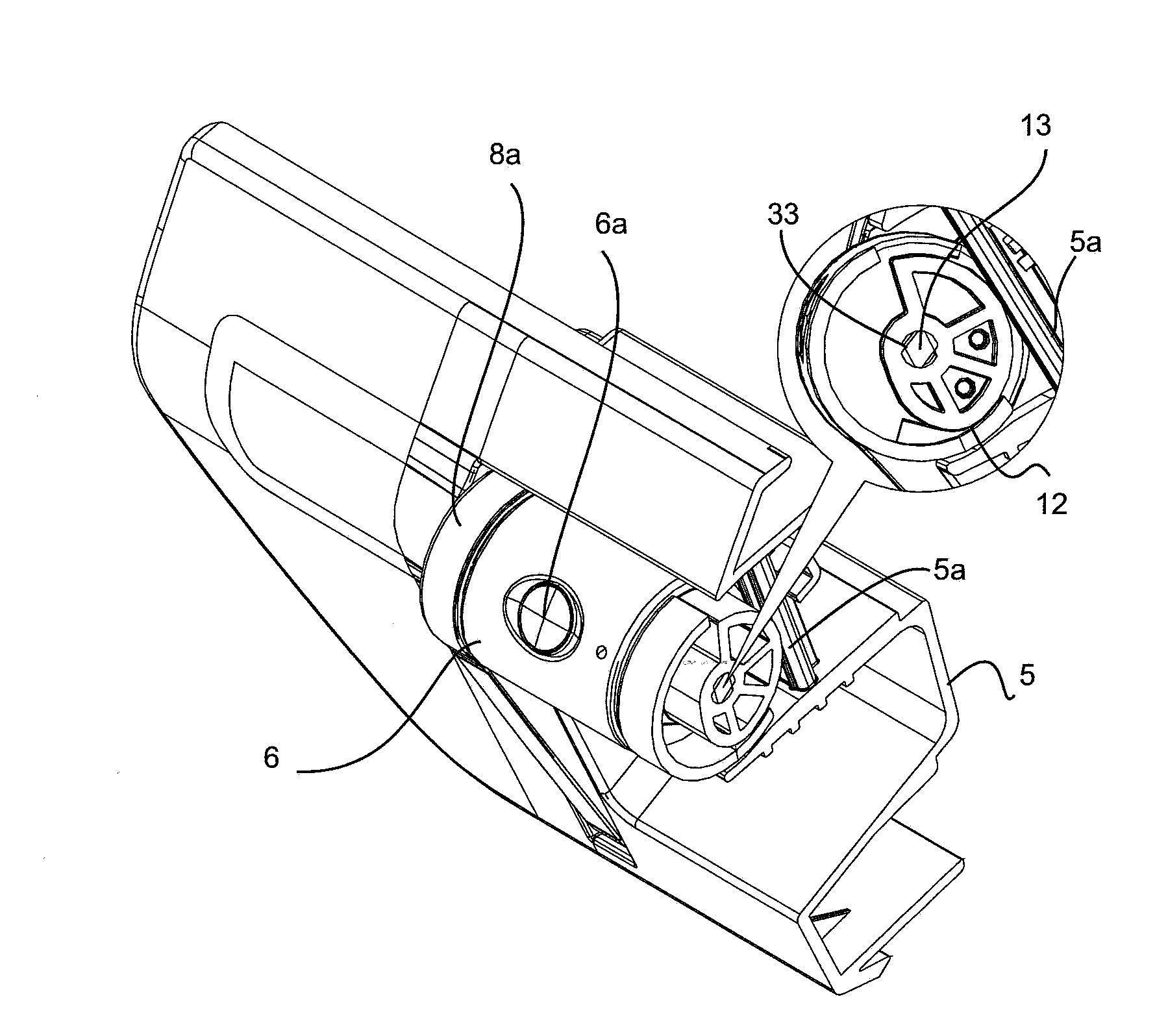 Rear view camera system for a motor vehicle