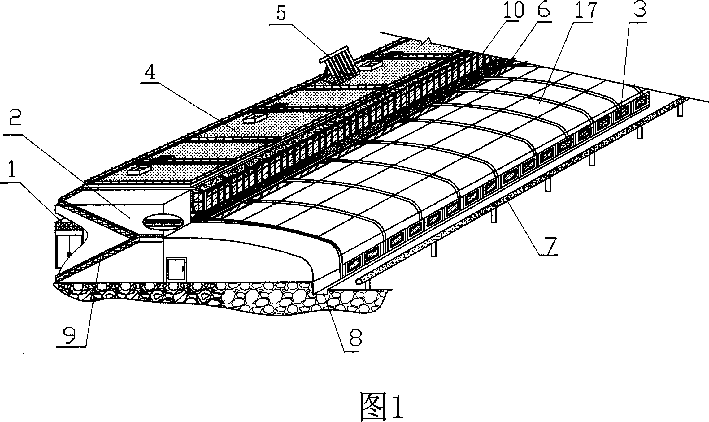 Housing energy-saving environment protection sightseeing greenhouse