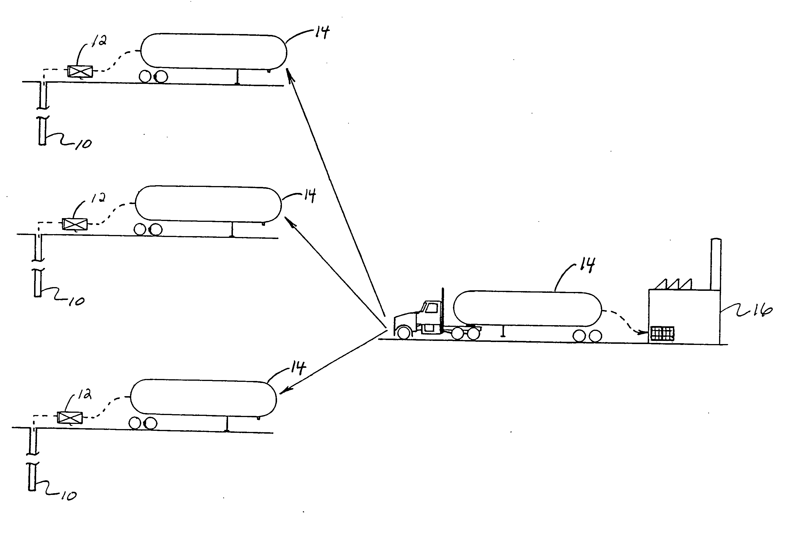 Method and apparatus for recovering and transporting methane gas