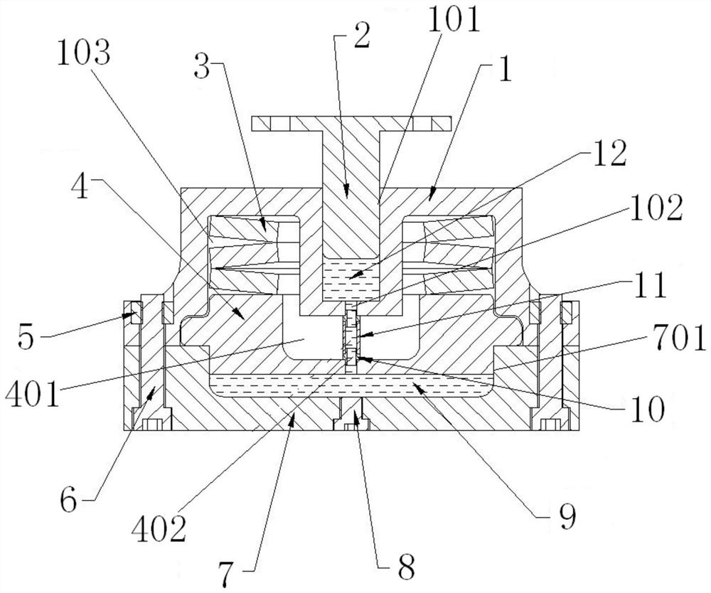 A light mechanical molecular spring vibration isolation buffer device