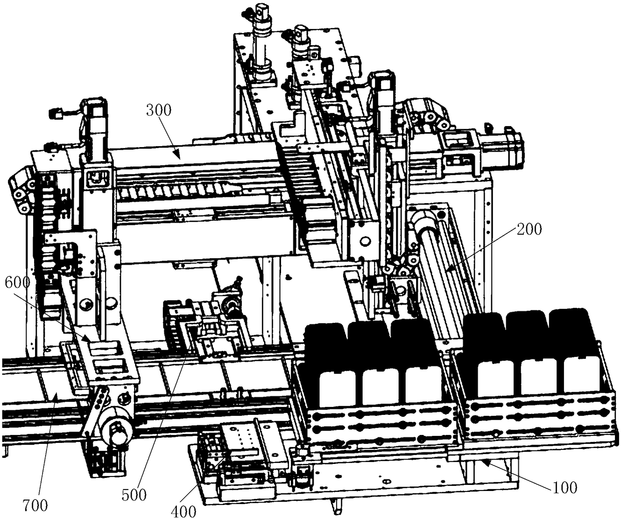 Automatic feeding mechanism of 3D hot bending machine