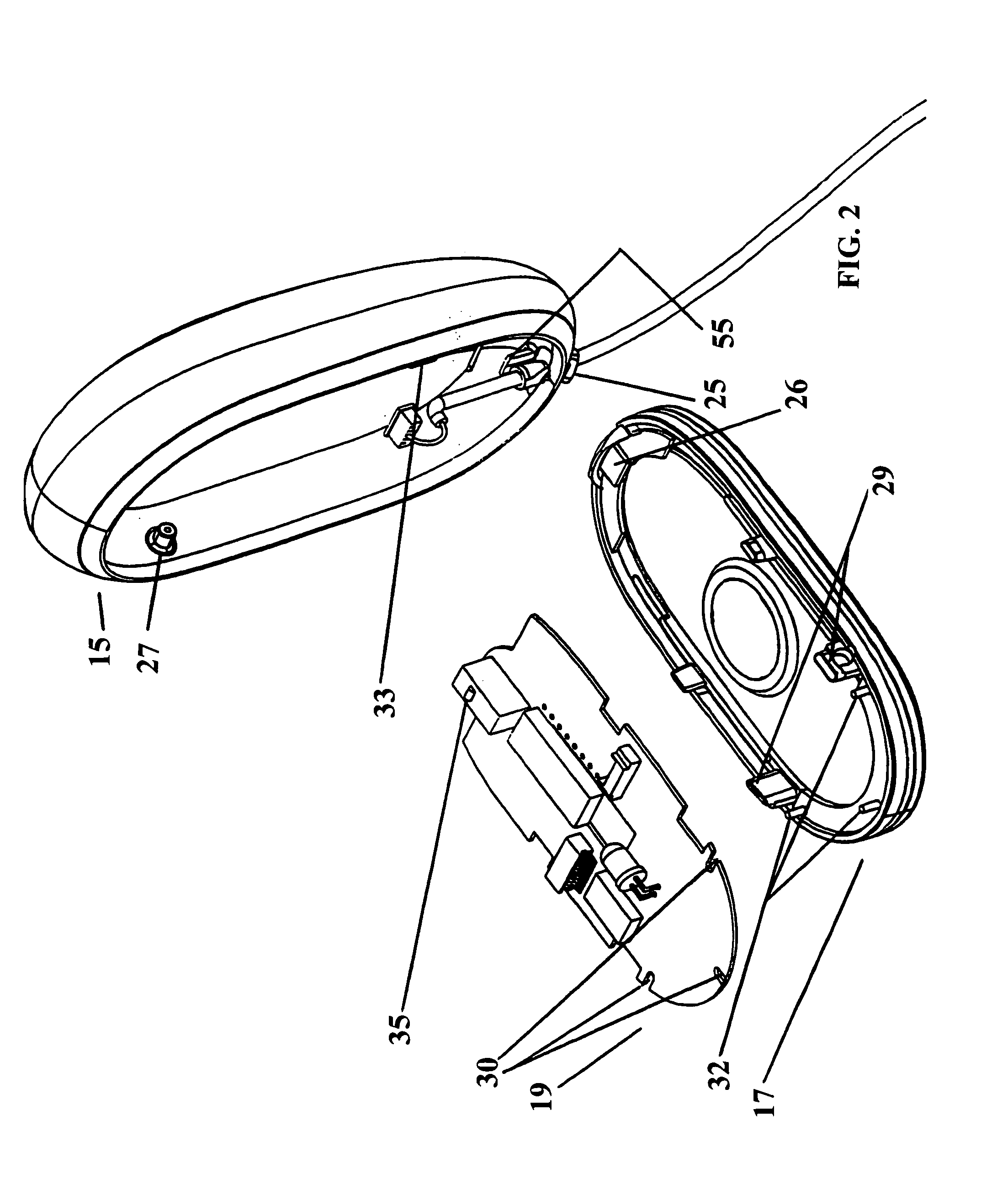 Cursor control device having an integral top member