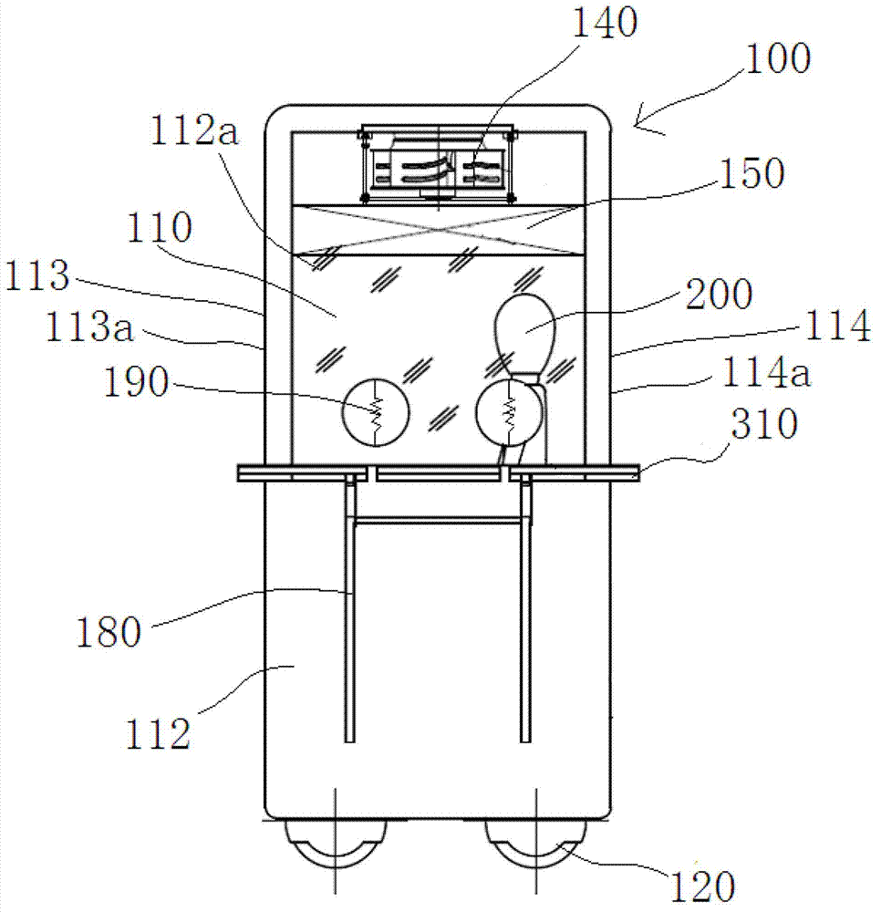 Charging type manned cleaning movable small car used in special environments