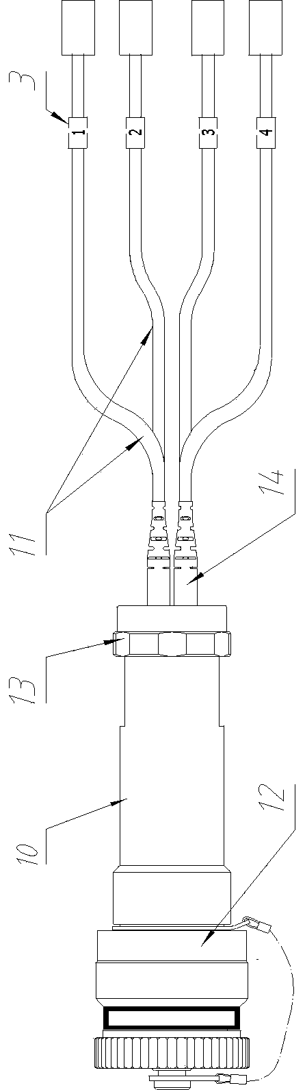 Tail accessory for optical fiber connector, optical fiber connector and optical cable assembly