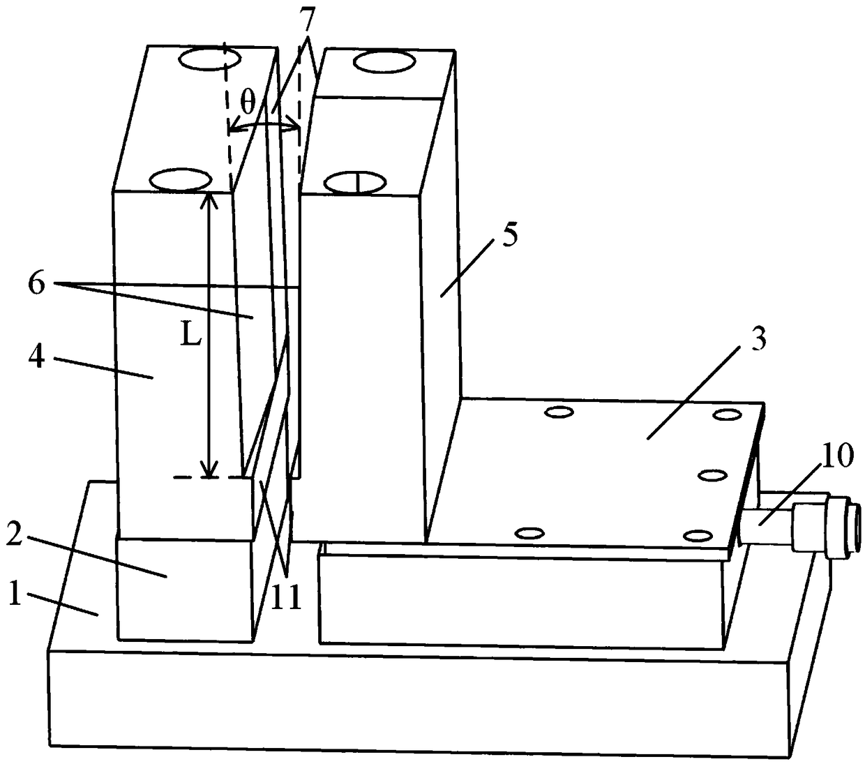 Micro-fine tapered electrode electric spark reverse copying device