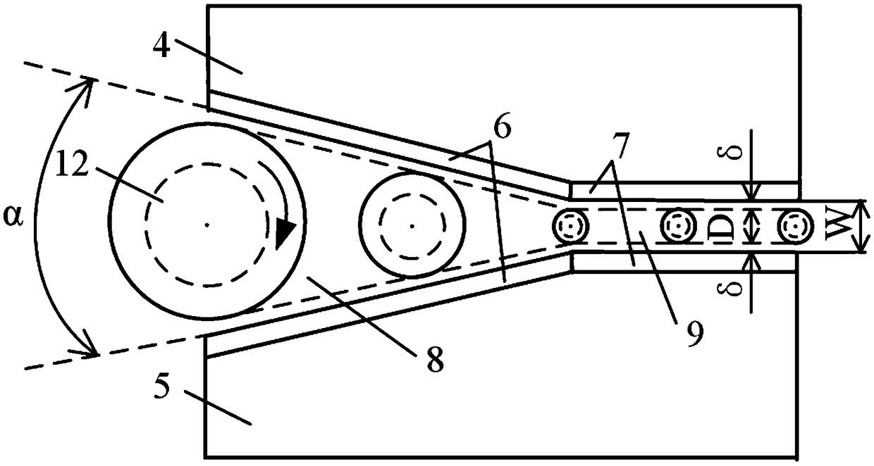 Micro-fine tapered electrode electric spark reverse copying device